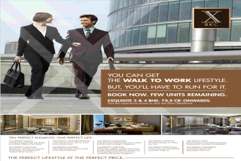 You can get the walk to work lifestyle at Radius Ten BKC in Mumbai